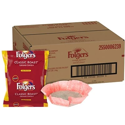 Cheap 😍 Folgers Classic Roast Ground Coffee, Medium Roast, Filter Packs, 40/Carton (PRO22142) ❤️ 1 Cheap 😍 Folgers Classic Roast Ground Coffee, Medium Roast, Filter Packs, 40/Carton (PRO22142) ❤️