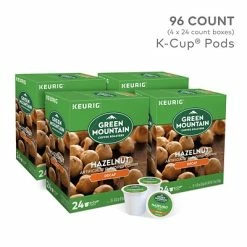 Flash Sale ✔️ K-Cups Green Mountain Hazelnut Decaf Coffee, Keurig® K-Cup® Pods, Light Roast, 96/Carton (77923) 👍