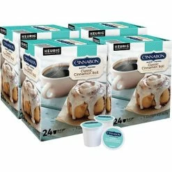 Budget 🛒 K-Cups Cinnabon Cinnamon Coffee, Keurig® K-Cup® Pods, Light Roast, 96/Carton (10099555063056) 🛒
