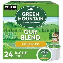 Brand new 🌟 K-Cups Green Mountain Our Blend Coffee, Keurig® K-Cup® Pods, Light Roast, 24/Box (6570) 😀