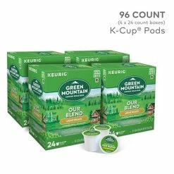 Flash Sale 🌟 K-Cups Green Mountain Our Blend Coffee, Keurig® K-Cup® Pods, Light Roast, 96/Carton (GMT6570CT) 💯