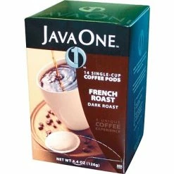 Deals 👏 JavaOne Java One® Single Cup French Roast Ground Coffee, Regular, .3 Oz., 14 Pods 😀