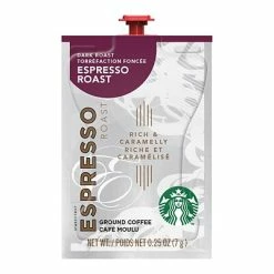 Buy 🔥 K-Cups Starbucks® Espresso Dark Roast Ground Coffee Freshpacks .25 Oz, 72 Count (MDR00218) ⌛