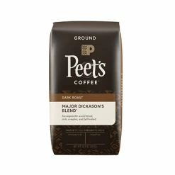 Outlet ⌛ Peet's Coffee Major Dickason's Blend Ground Coffee, Dark Roast, 10.5 Oz. (836261) 🧨