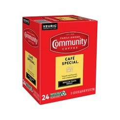 Buy ✨ K-Cups Community Coffee Cafe Special Coffee Keurig K-Cup Pod, Medium Dark Roast, 24/Box (5000374325) 😍
