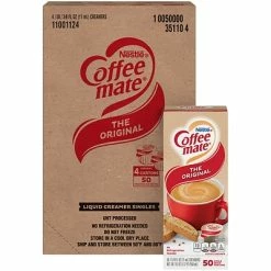 Deals ❤️ Creamers Coffee Mate Singles Original, 50 Count, 4/Pack (283-00008) 😉
