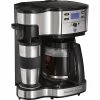 New 👍 Coffee Makers Machines Brewers Hamilton Beach The Scoop 2-Way Brewer 12-Cups Single Serve Coffee Maker, Black (49980Z) 🎁