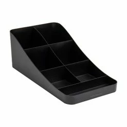 New 🤩 Organizers & Dispensers Mind Reader Trove 7 Compartment Coffee Condiment Organizer, Black (COMP7-BLK) ✔️ -Coffee Sales Store unnamed file 1243