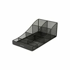 New 😍 Organizers & Dispensers Mind Reader ' Trove' 7 Compartment Tea/Coffee Condiment Organizer, Black Metal Mesh (COMP7MESH-BLK) 🌟 -Coffee Sales Store unnamed file 1291