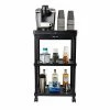 Coupon 🌟 Organizers & Dispensers Mind Reader 'Valet' 3 Tier Rolling Coffee Cart, Organizer Included, Black (CARTCOFF-BLK) ✨