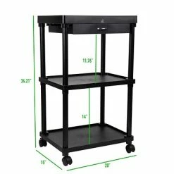 Coupon 🌟 Organizers & Dispensers Mind Reader 'Valet' 3 Tier Rolling Coffee Cart, Organizer Included, Black (CARTCOFF-BLK) ✨ -Coffee Sales Store unnamed file 1298