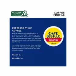 Coupon 🔥 K-Cups Cafe Bustelo Espresso Style Coffee, Keurig K-Cup Pod, Dark Roast, 48/Box (5000346117) ⭐ -Coffee Sales Store unnamed file 1314