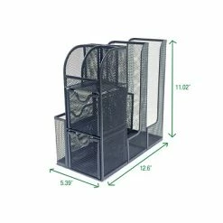 Discount 🧨 Organizers & Dispensers Mind Reader Metal Mesh Coffee Condiment Organizer, Black (MESHCAD-BLK) ✔️ -Coffee Sales Store unnamed file 1320