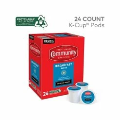 Flash Sale ✨ K-Cups Community Coffee Breakfast Blend Keurig K-Cup Pod, Medium Roast, 24/Box (5000374324) 👍 -Coffee Sales Store unnamed file 1350