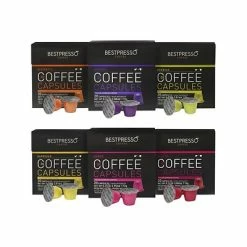Best Sale 🛒 Single Serve Cups & Pods Bestpresso Variety Pack Capsules Coffee, 120/Carton (BST06104) 💯