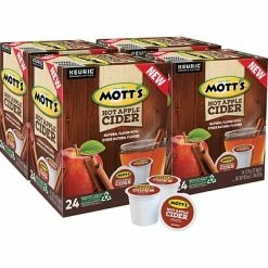 Wholesale 🔔 K-Cups Mott's Apple Cider Seasonal, Keurig® K-Cup® Pods, 96/Carton (386040) 🧨