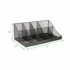 Best Pirce 😉 Organizers & Dispensers Mind Reader 'Pioneer' 11 Compartment Breakroom Coffee Condiment Organizer, Black Mesh (COMORGMESH-BLK) 🛒 -Coffee Sales Store unnamed file 1376