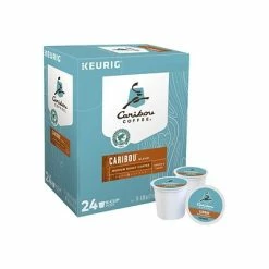 Buy 🧨 Caribou Coffee K-Cups Caribou Blend Coffee, Keurig K-Cup Pods, Medium Roast, 24/Box (6992) 🥰