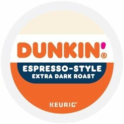 Best Sale ⭐ K-Cups Dunkin' Espresso-Style Coffee, Keurig K-Cup Pod, Extra Dark Roast, 22/Pack (5000367616) ✔️ -Coffee Sales Store unnamed file 1408