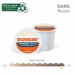 Best Sale ⭐ K-Cups Dunkin' Espresso-Style Coffee, Keurig K-Cup Pod, Extra Dark Roast, 22/Pack (5000367616) ✔️ -Coffee Sales Store unnamed file 1409