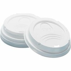 Cheapest ✔️ Disposable Lids Dixie Dome Plastic Hot Cup Lid, 10-20 Oz., White, 50/Pack (9542500DX) 🌟