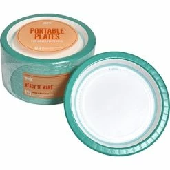 Cheap 🎁 Perk™ Medium-Weight Paper Plates, 8.5", Teal/White, 125/Pack (PK54329) 🌟
