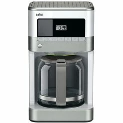 Cheapest 🛒 Coffee Makers Machines Brewers BRAUN BrewSense 12 Cups Automatic Drip Coffee Maker, White (KF6050 WH) 🔥
