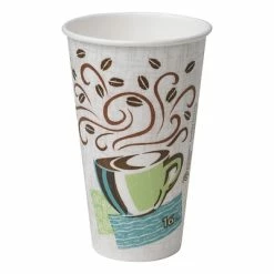 Discount ✨ Paper Cups Dixie PerfecTouch Paper Hot Cups, 16 Oz., Coffee Haze, 500/Carton (5356DX) ✨