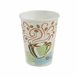 Best Sale 🥰 Paper Cups Dixie PerfecTouch Paper Hot Cups, 12 Oz., Coffee Haze, 1000/Carton (5342CD) 💯