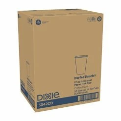 Best Sale 🥰 Paper Cups Dixie PerfecTouch Paper Hot Cups, 12 Oz., Coffee Haze, 1000/Carton (5342CD) 💯 -Coffee Sales Store unnamed file 1544