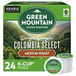 Outlet ⌛ K-Cups Green Mountain Colombia Select Coffee, Keurig K-Cup Pods, Medium Roast, 24/Box (6003) 😀