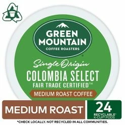 Outlet ⌛ K-Cups Green Mountain Colombia Select Coffee, Keurig K-Cup Pods, Medium Roast, 24/Box (6003) 😀 -Coffee Sales Store unnamed file 157