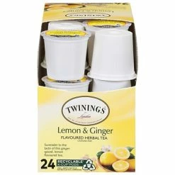 Coupon 🔔 K-Cups Twinings Of London Lemon & Ginger Herbal Tea, Keurig K-Cup Pods, 24/Box (F11019) 🧨 -Coffee Sales Store unnamed file 1621