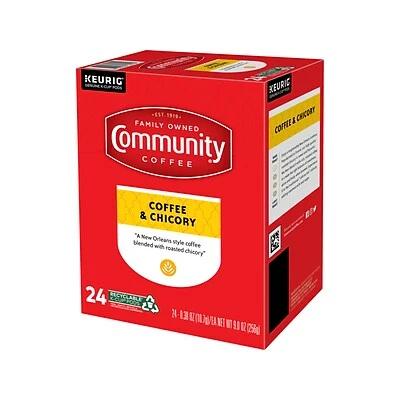 Promo ๐ K-Cups Community Coffee Chicory Keurig K-Cup Pod, Medium Dark Roast, 24/Box (5000374326) ๐ 2 Promo ๐ K-Cups Community Coffee Chicory Keurig K-Cup Pod, Medium Dark Roast, 24/Box (5000374326) ๐ - Image 2