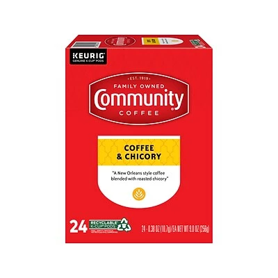 Promo ๐ K-Cups Community Coffee Chicory Keurig K-Cup Pod, Medium Dark Roast, 24/Box (5000374326) ๐ 3 Promo ๐ K-Cups Community Coffee Chicory Keurig K-Cup Pod, Medium Dark Roast, 24/Box (5000374326) ๐ - Image 3