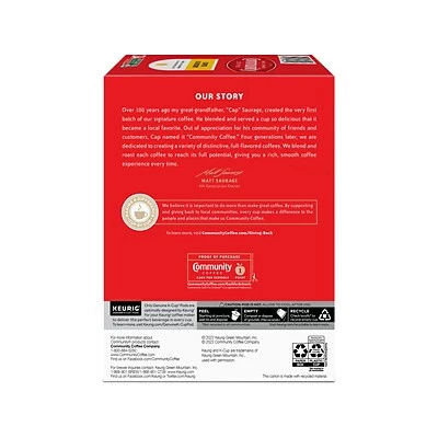 Promo ๐ K-Cups Community Coffee Chicory Keurig K-Cup Pod, Medium Dark Roast, 24/Box (5000374326) ๐ 4 Promo ๐ K-Cups Community Coffee Chicory Keurig K-Cup Pod, Medium Dark Roast, 24/Box (5000374326) ๐ - Image 4