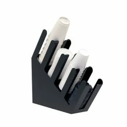 Budget 😀 Organizers & Dispensers Mind Reader 'Fancy' Black Acrylic Cup And Lid Holder, Black (4ACUPHOLD-BLK) 🎁