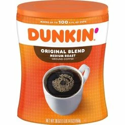 Flash Sale 🎁 Dunkin' Original Blend Ground Coffee, Medium Roast, 30 Oz. Canister (8133401102) 😍