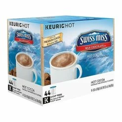 New 🥰 K-Cups Swiss Miss Milk Hot Chocolate, Keurig® K-Cup® Pods, 44/Box (351178) 👍