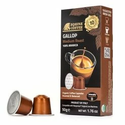 Buy ❤️ Single Serve & Keurig® K-Cup® Pods Equine Coffee Organic Gallop Nespresso OriginalLine Capsules Medium Roast 100 Pack (GAL-10-ALU) 🌟