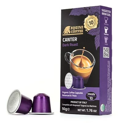 Top 10 🎁 Single Serve & Keurig® K-Cup® Pods Equine Coffee Organic Canter Nespresso OriginalLine Capsules Dark Roast 100 Pack (CAN-10-ALU) ❤️ 2 Top 10 🎁 Single Serve & Keurig® K-Cup® Pods Equine Coffee Organic Canter Nespresso OriginalLine Capsules Dark Roast 100 Pack (CAN-10-ALU) ❤️ - Image 2