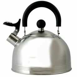 Cheap 🥰 Carafes, Kettles & Decanters Mr. Coffee Carterton 1.5-Quart Whistling Tea Kettle Stainless Steel (91408.02) ❤️
