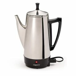 Wholesale ❤️ Coffee Makers Machines Brewers Presto 12 Cups Percolators Coffee Maker, Silver (02811) ⌛