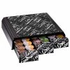 Outlet 🎁 Organizers & Dispensers Mind Reader Anchor Triple Drawer Coffee Pod Holder, 36 Capacity, Black (TRAY6-BLKP) 😍