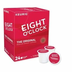 Hot Sale 🎉 K-Cups Eight O'Clock Original Blend Coffee, Keurig® K-Cup® Pods, Medium Roast, 24/Box (6405) 🎉