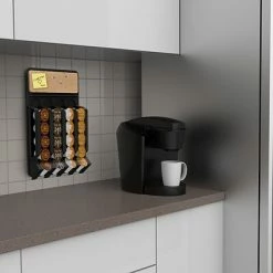 Brand new ⌛ Organizers & Dispensers Mind Reader Mounty Coffee Pod Fridge/Wall Dispenser For 20 Keurig® K-Cup®, Black (WMNT-BLK) ⭐ -Coffee Sales Store unnamed file 1833