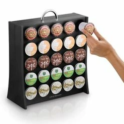 Wholesale ⭐ Organizers & Dispensers Mind Reader The Wall Coffee Pod Display Rack For 50 K-Cup, Black (RAC3PC-BLK) ⌛ -Coffee Sales Store unnamed file 1847