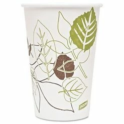 Hot Sale ✔️ Paper Cups Dixie Pathways Poly Paper Hot Cups, 16 Oz., White, 50/Pack (2346PATH) ❤️