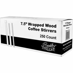 Top 10 ✔️ Stirrers & Straws BERK Individually Wooden Stirrer, 250/Box (9041293) 💯