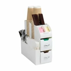 Top 10 ⌛ Organizers & Dispensers Mind Reader 'Organizer' Coffee Condiment Organizer, White (CAD01-WHT) 😀